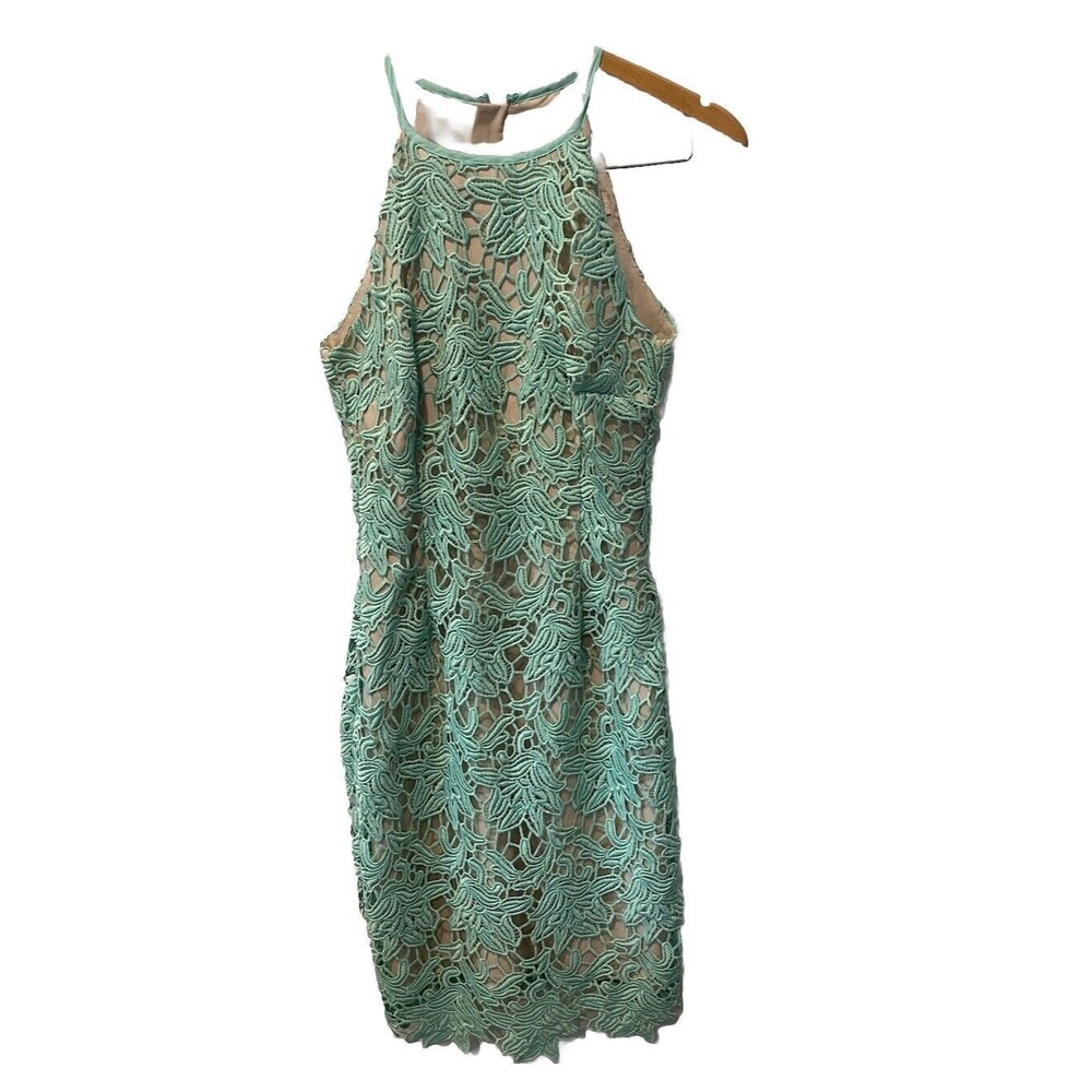 Keepsake Lonely Lover Mint Lace Dress Size S
